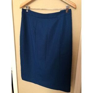 Mary Crafts Womens Pencil Skirt Plus Size Size 20 Blue Career Office Wear Preppy